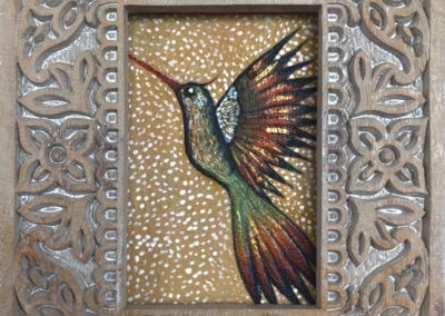 Hatun siwar q'enti | Grande colibrí | Mächtiger Kolibri | 20x25 | Copyright URPI